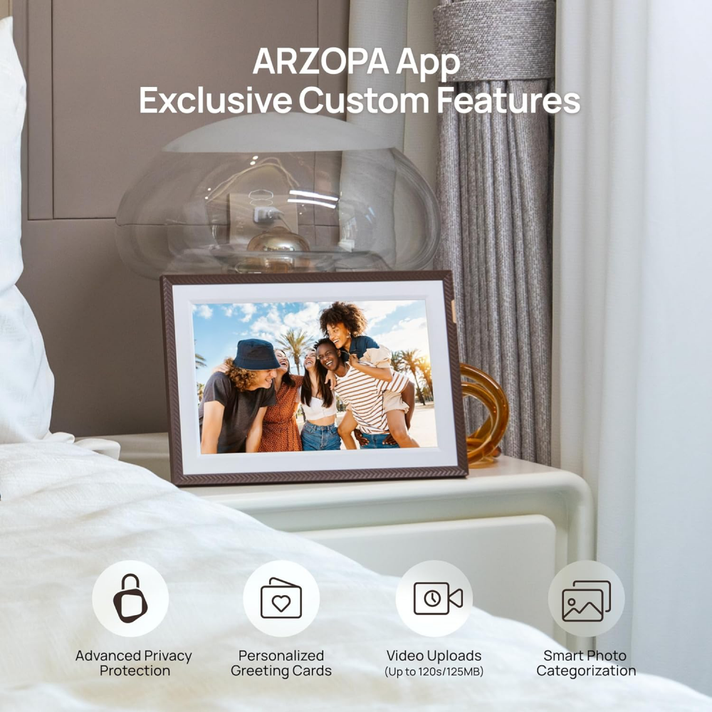Digitalni foto ram Arzopa 10,1'' Brown Plastic 32GB