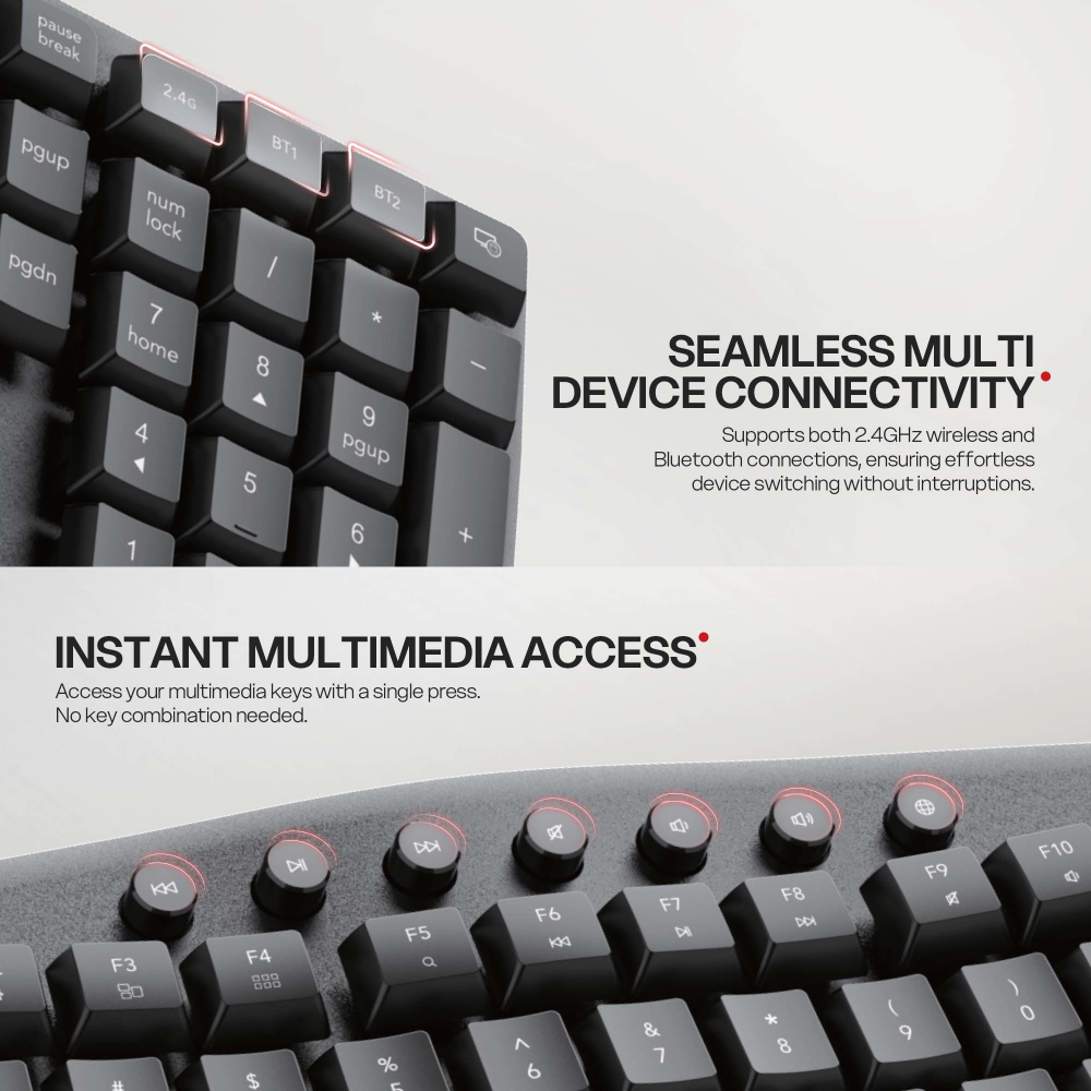 Combo mis tastatura wireless Fantech WKM71 area ARCH COMBO crni