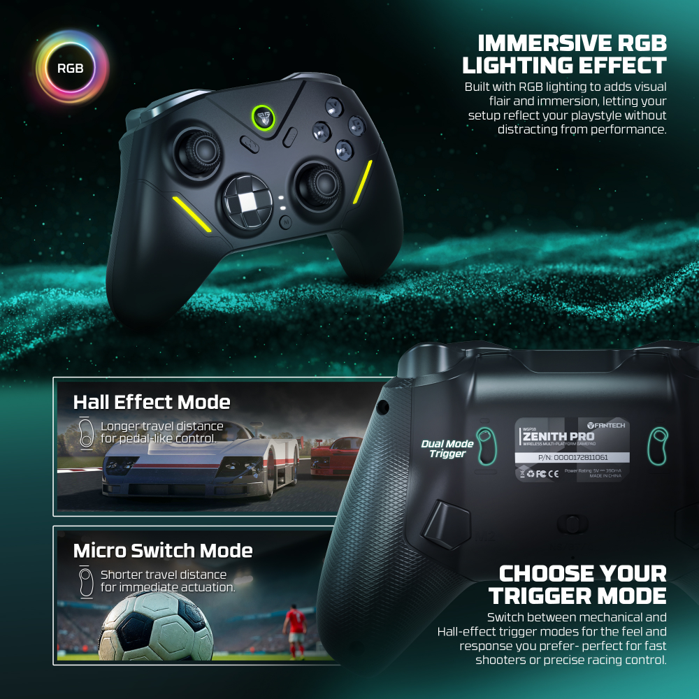 Joypad wireless Fantech WGP18 ZENITH PRO beli