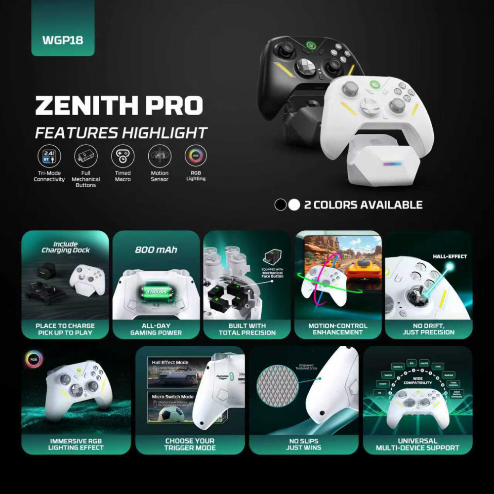 Joypad wireless Fantech WGP18 ZENITH PRO crni