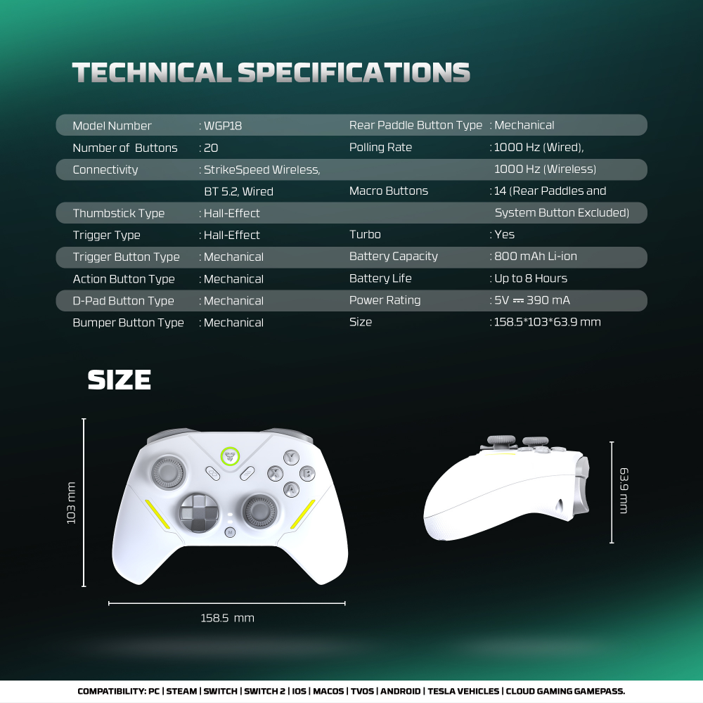 Joypad wireless Fantech WGP18 ZENITH PRO crni
