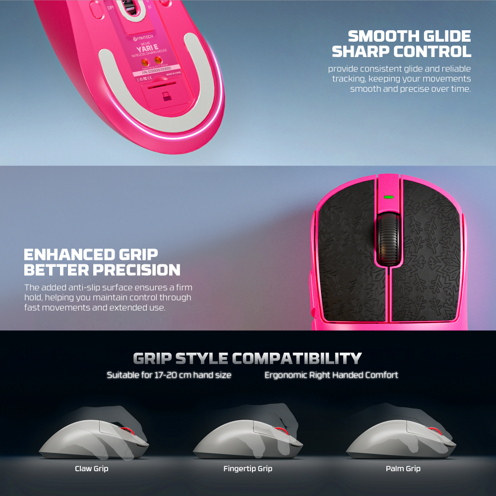 Mis Wireless Gaming Fantech WG14E Yari E pink