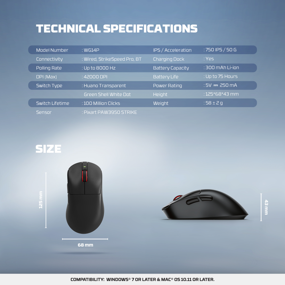 Mis Wireless Gaming Fantech WG14P Yari PRO beli