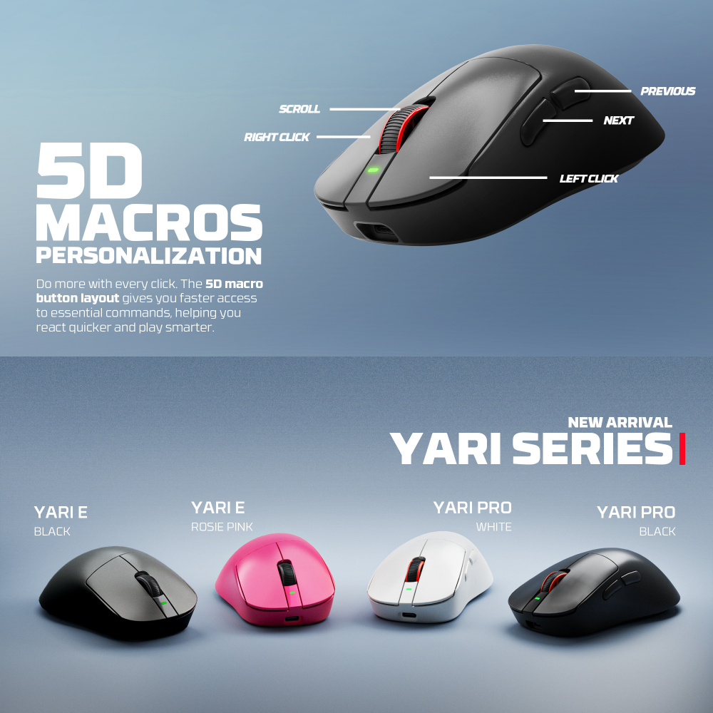 Mis Wireless Gaming Fantech WG14P Yari PRO crni