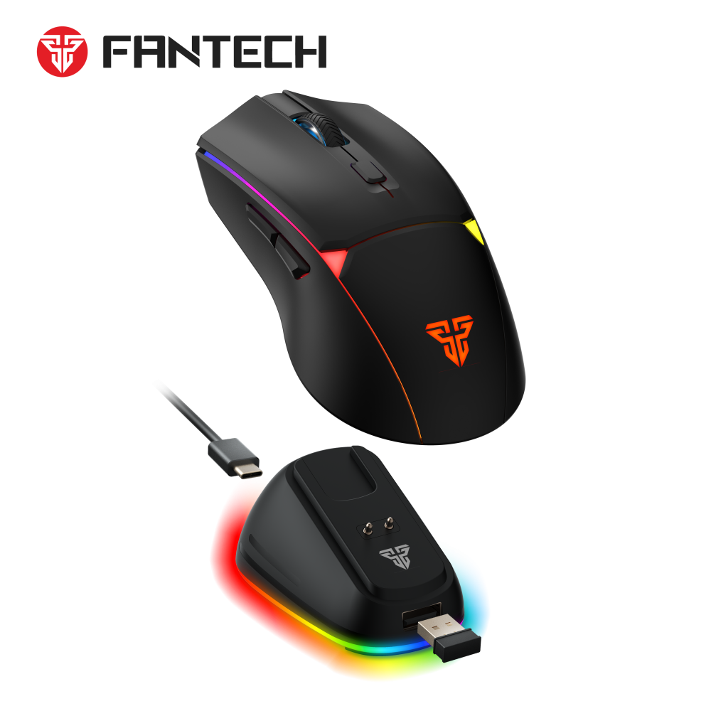 Mis Wireless Gaming Fantech WG7V2RD Crypto II crni