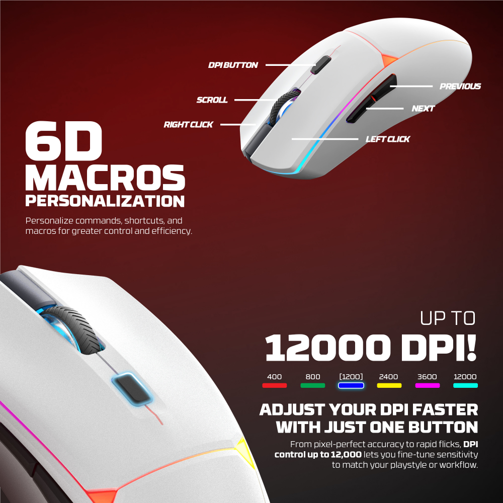 Mis Wireless Gaming Fantech WG7V2RD Crypto II crni