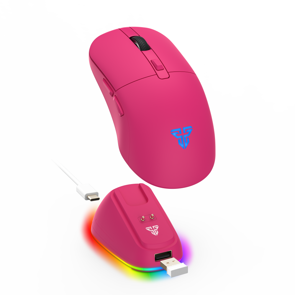 Mis Wireless Gaming Fantech WG9RD Kanata pink