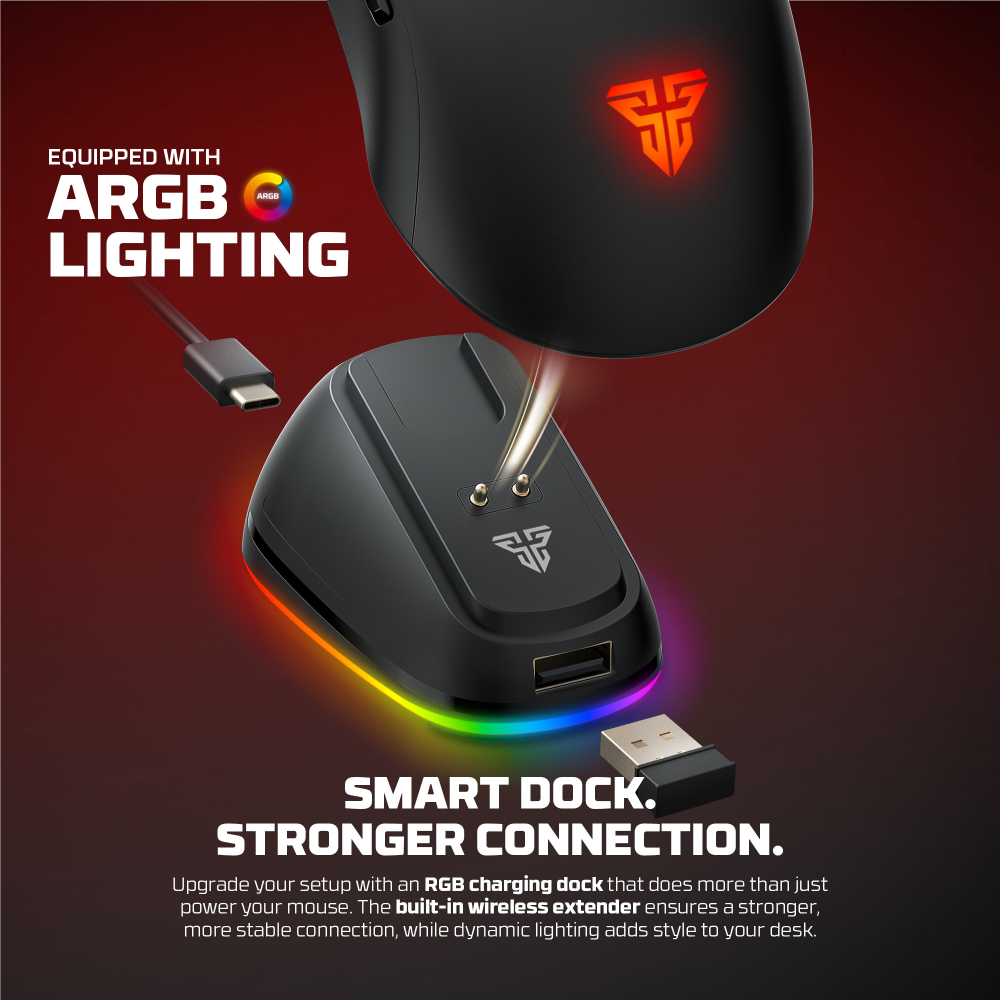 Mis Wireless Gaming Fantech WG9RD Kanata crni