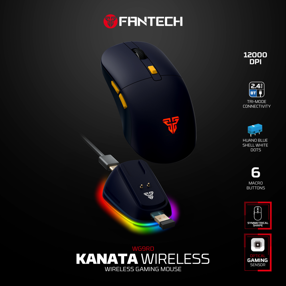 Mis Wireless Gaming Fantech WG9RD Kanata plavi
