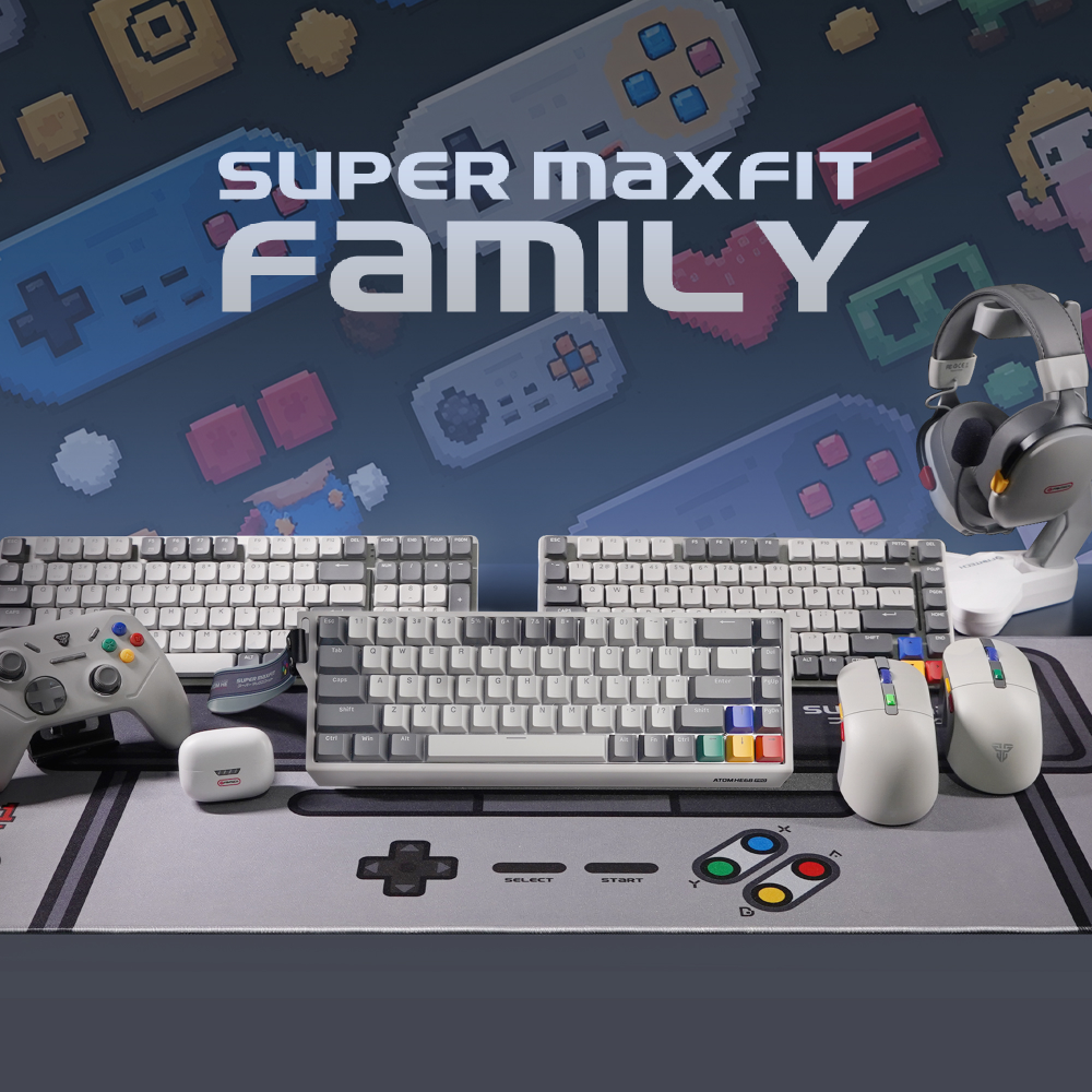 Tastatura Wired Magnetic Gaming Fantech MK922 Atom HE68 Pro Super Maxfit siva (emerald switch)