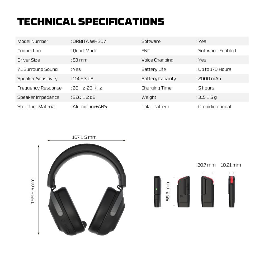 Bluetooth slusalice Fantech WHG07 Orbita pink