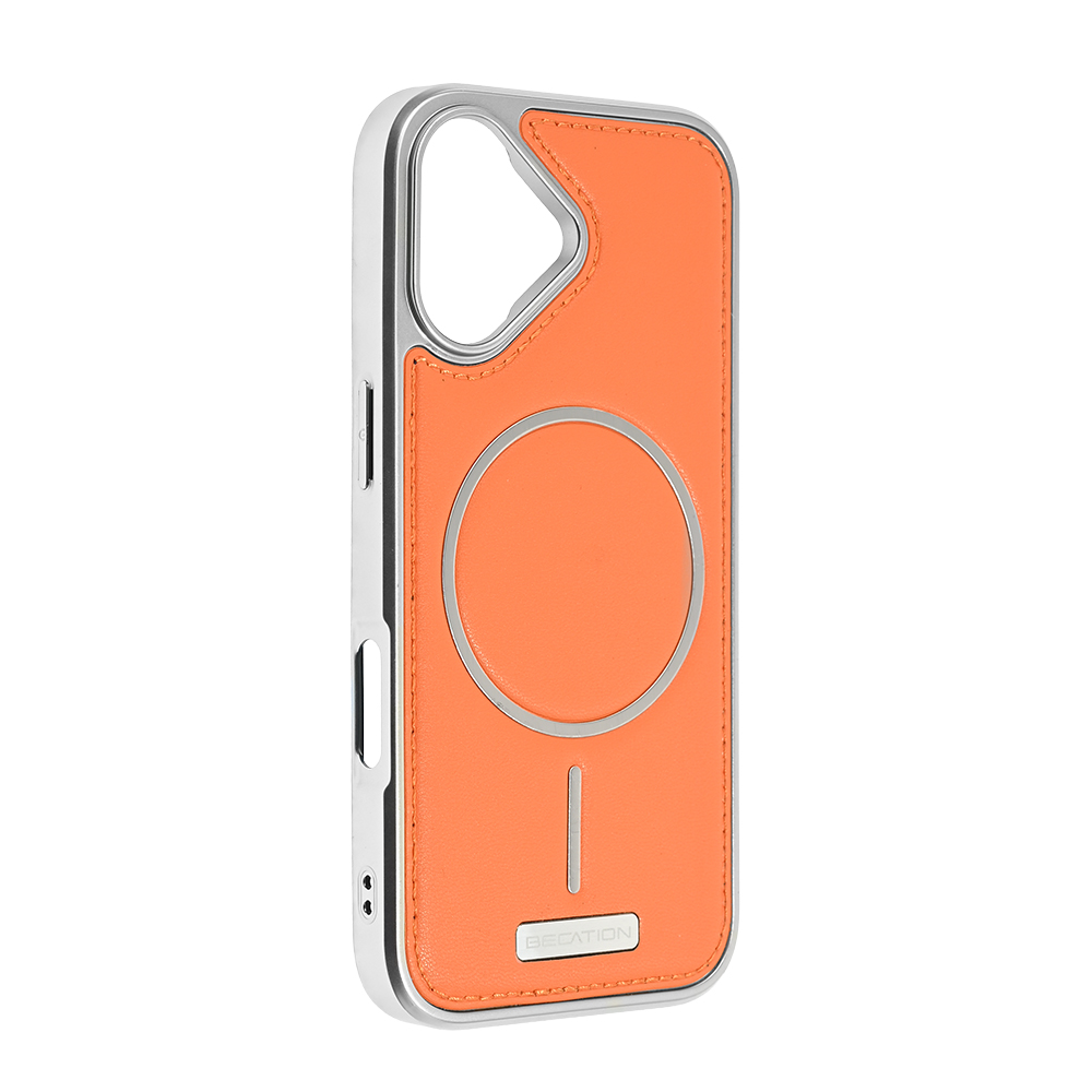 Torbica Magsafe Urban Leather za iPhone 17 6.3 narandzasta