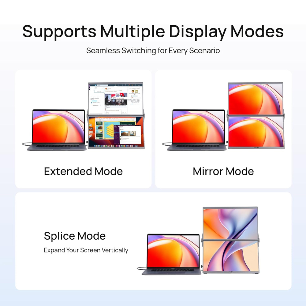 Eksterni prenosni monitor Arzopa E1 (Dual Screen) 2x15,6 inch Grey FHD sRGB100