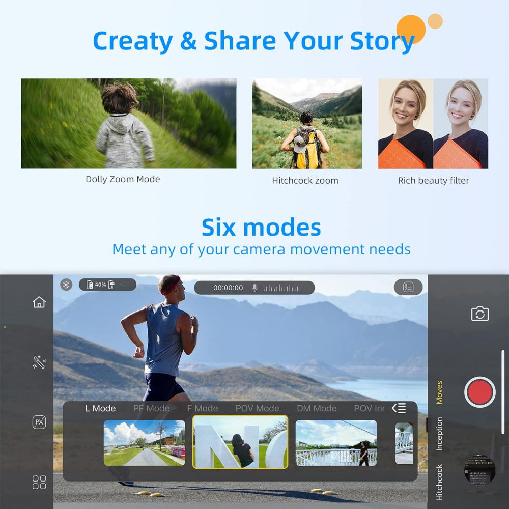 Stabilizator Gimbal Smart X Pro sivi