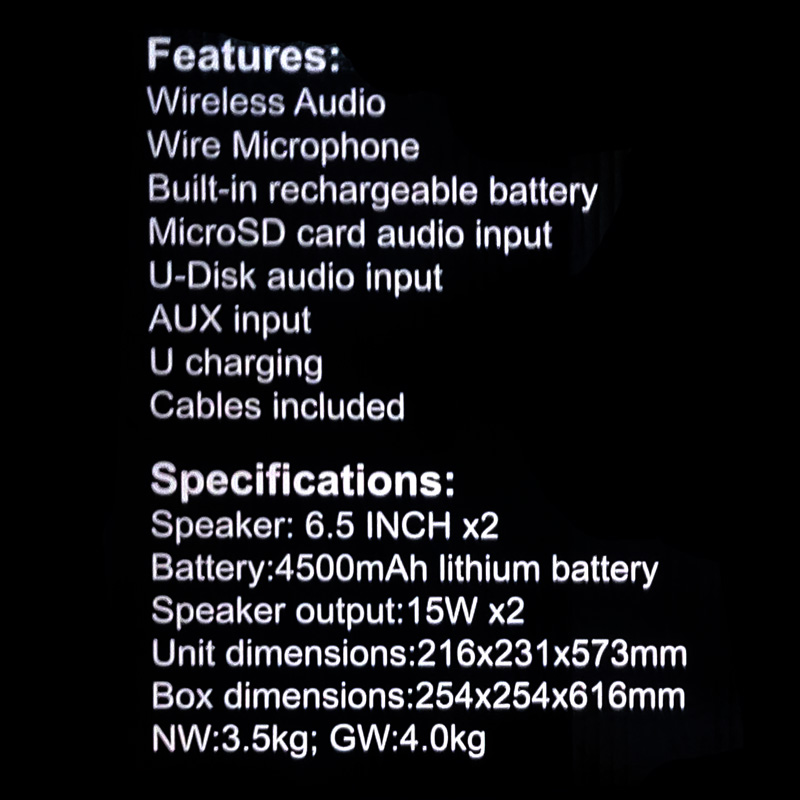 Bluetooth zvucnik JQS6221