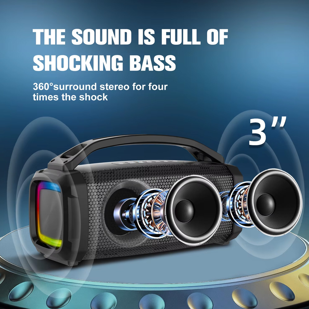 Bluetooth zvucnik BKK-B90 2x30W crni
