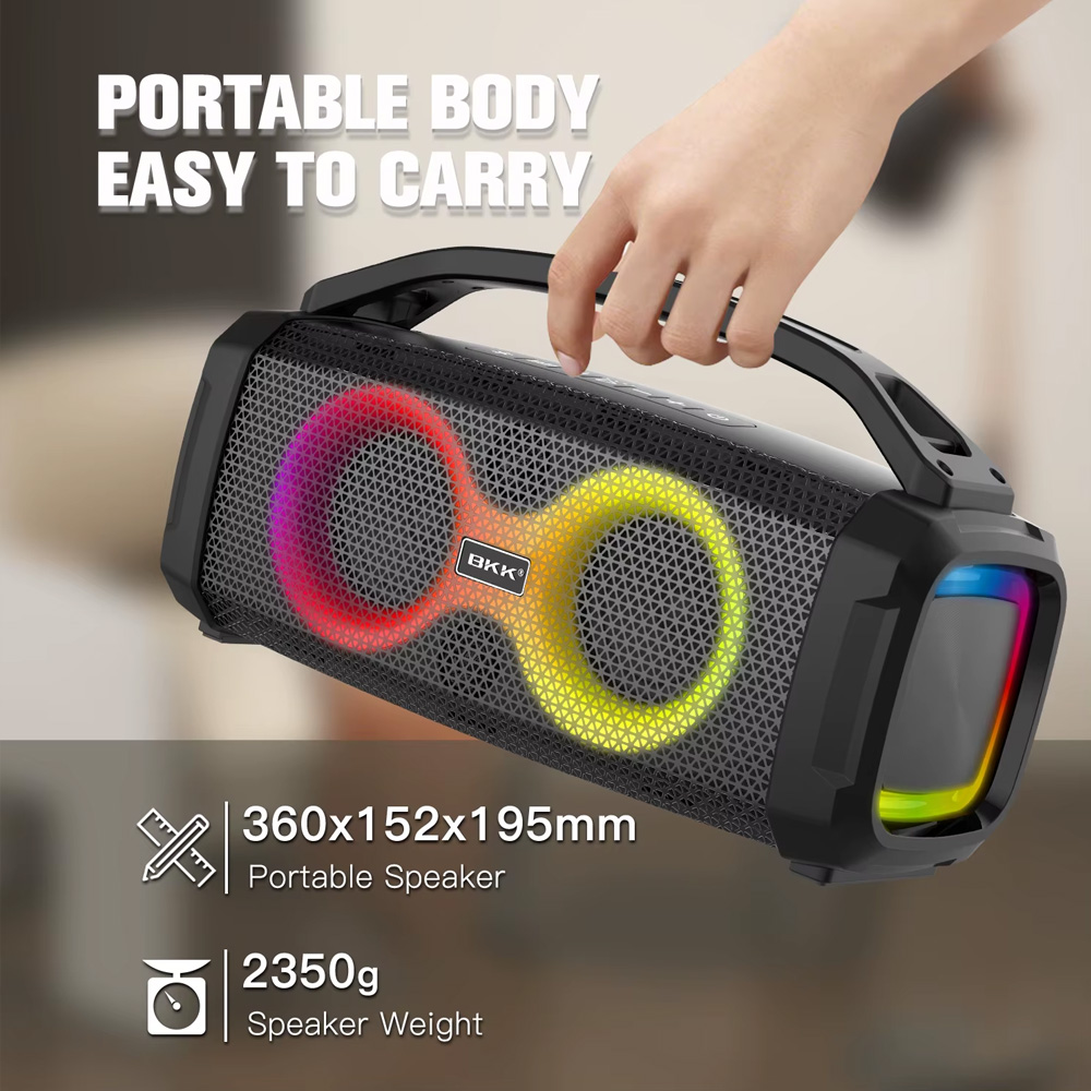 Bluetooth zvucnik BKK-B90 2x30W crni