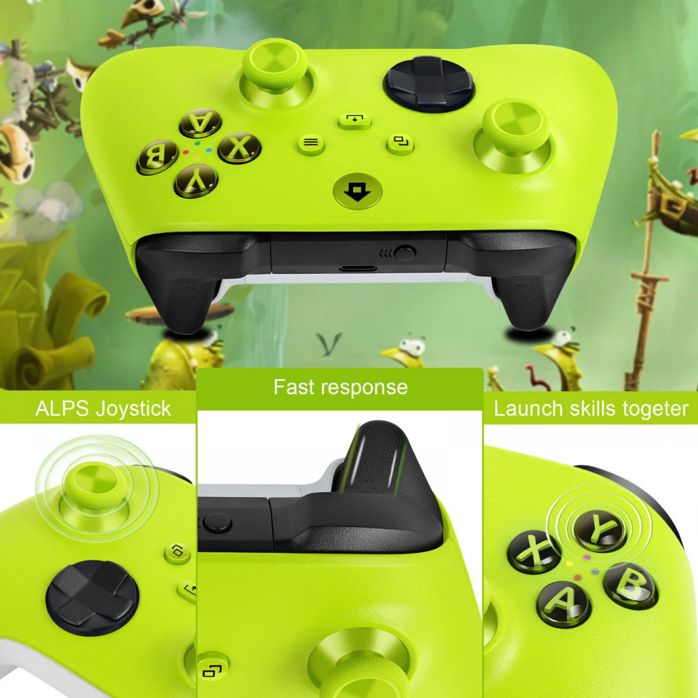 Joypad WIFI kontroler za XBOX One, XBOX X series, PC Windows, PS 3 zeleni