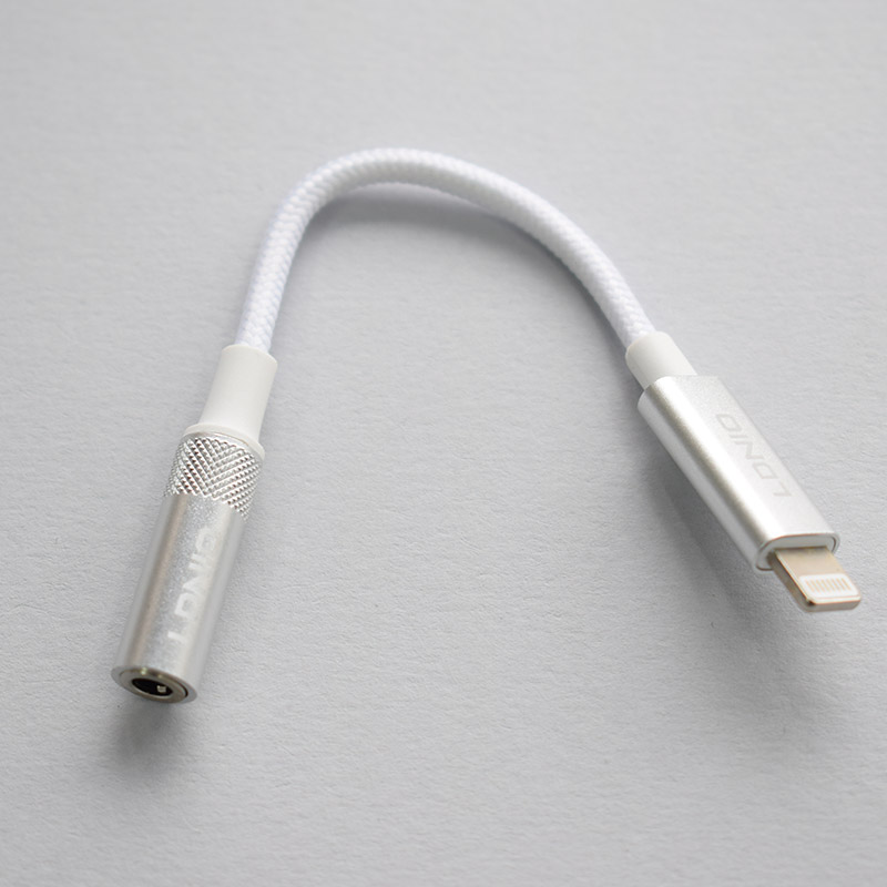 Adapter LDNIO LSY80i za slusalice iPhone Lightning na 3.5mm beli