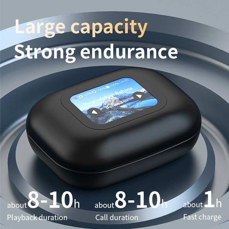 Bluetooth slusalice A16 Mini Pro sa AI prevodiocem crne