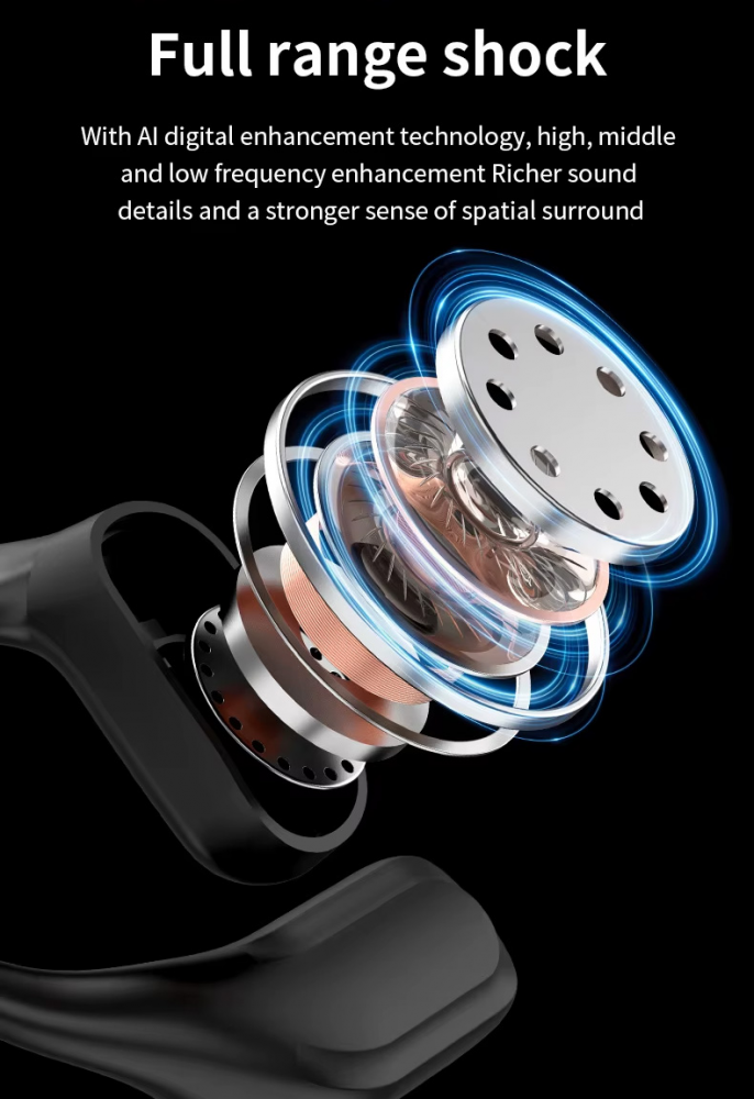 Bluetooth slusalice A16 Mini Pro sa AI prevodiocem crne