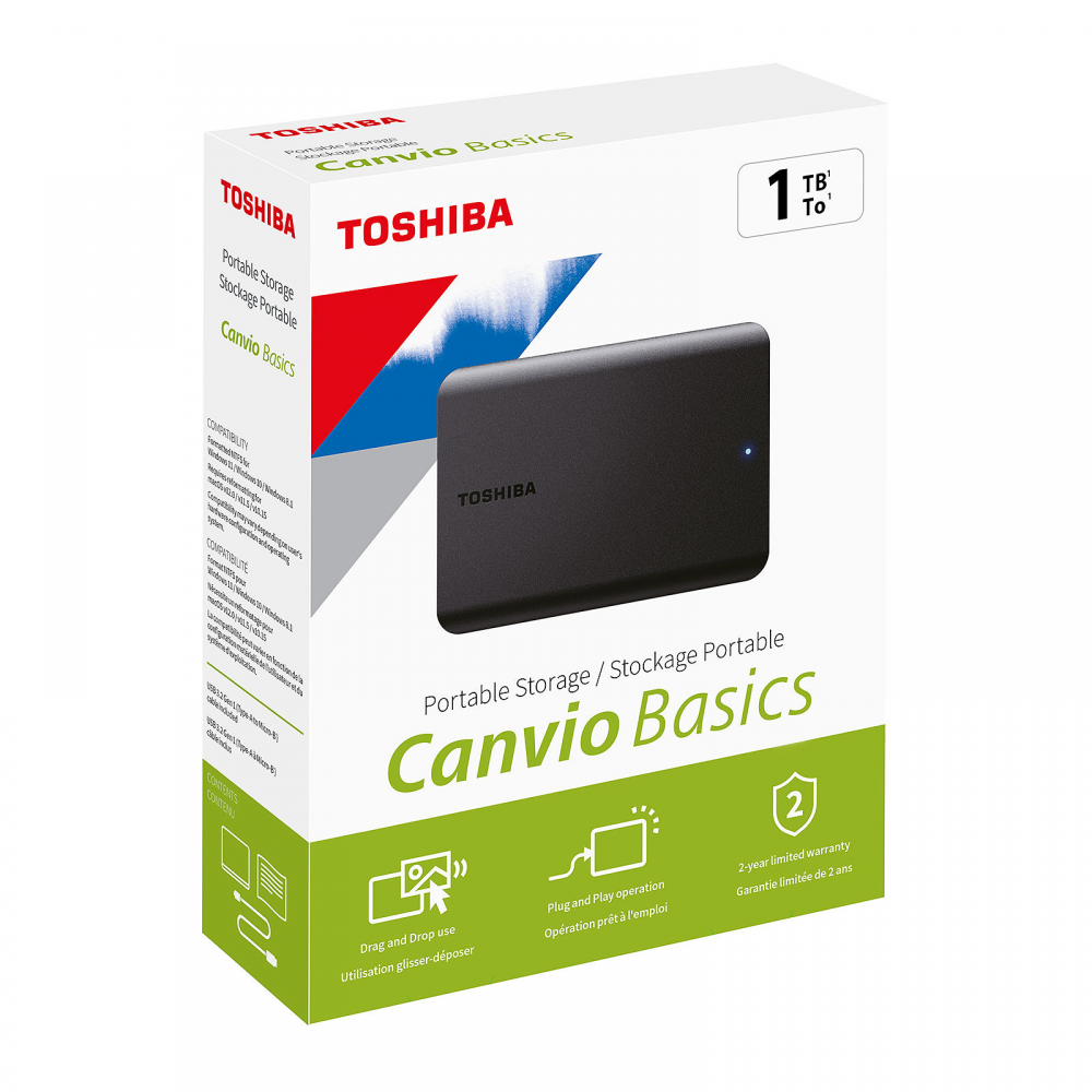 Eksterni hard disk 1TB Toshiba CANVIO Basic HDTB510EK3AA