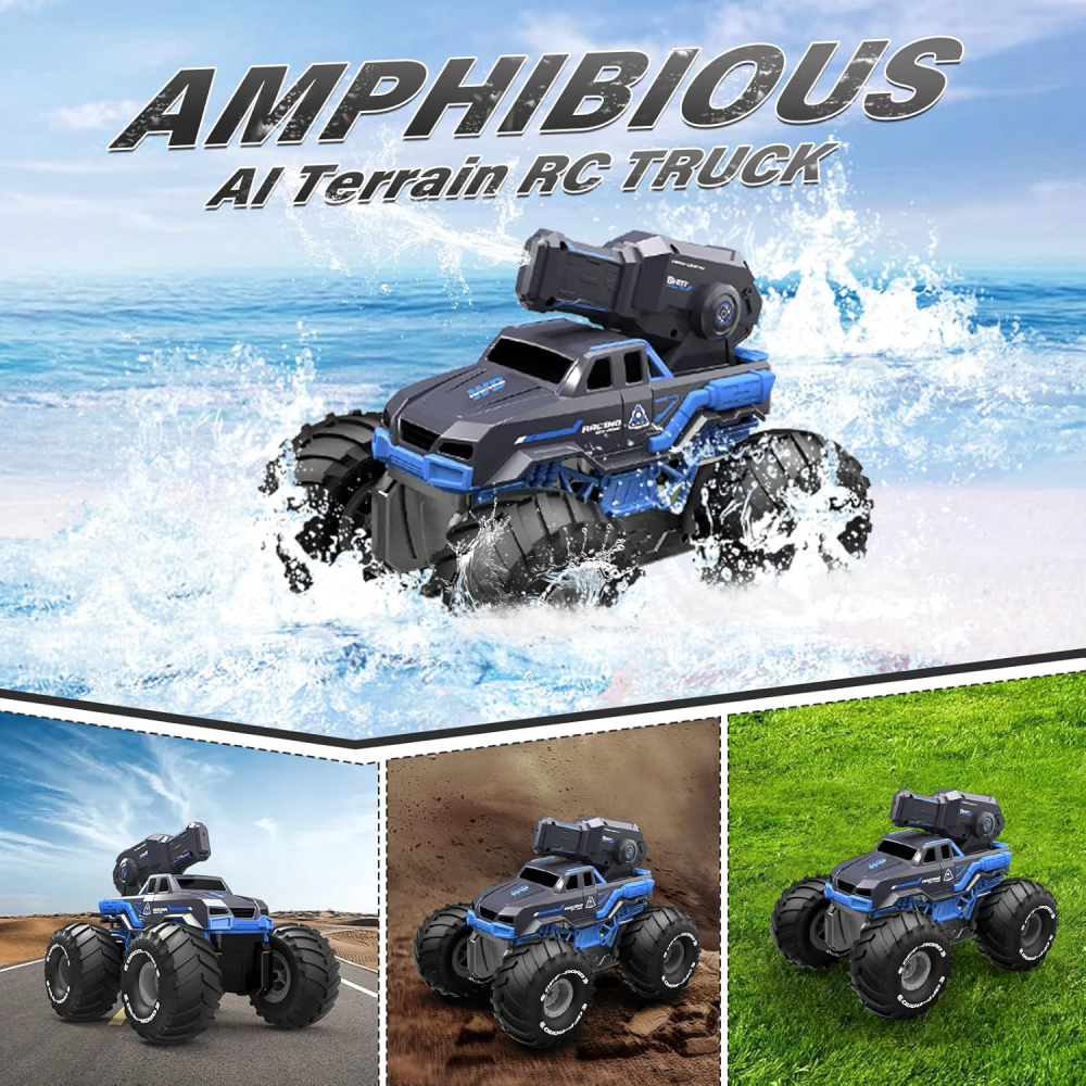 RC off road auto koji ispaljuje vodu na daljinsko upravljanje JWD C072 2.4Gh crno plavo