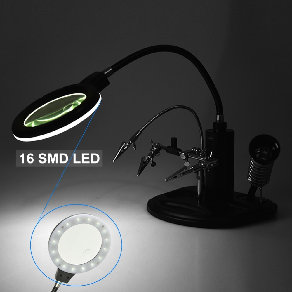 Lupa sa postoljem servisna sa LED svetlom
