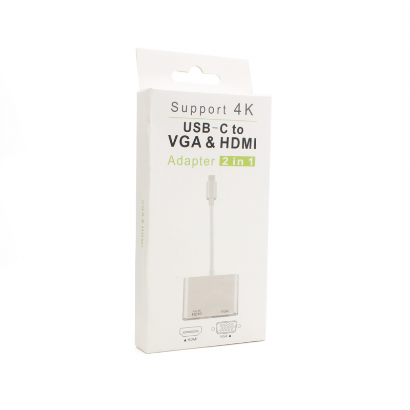 Adapter TYPE C na HDMI + VGA JWD-T6