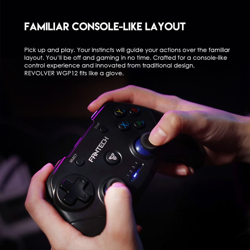 Joypad wireless Fantech WGP12 Revolver crni