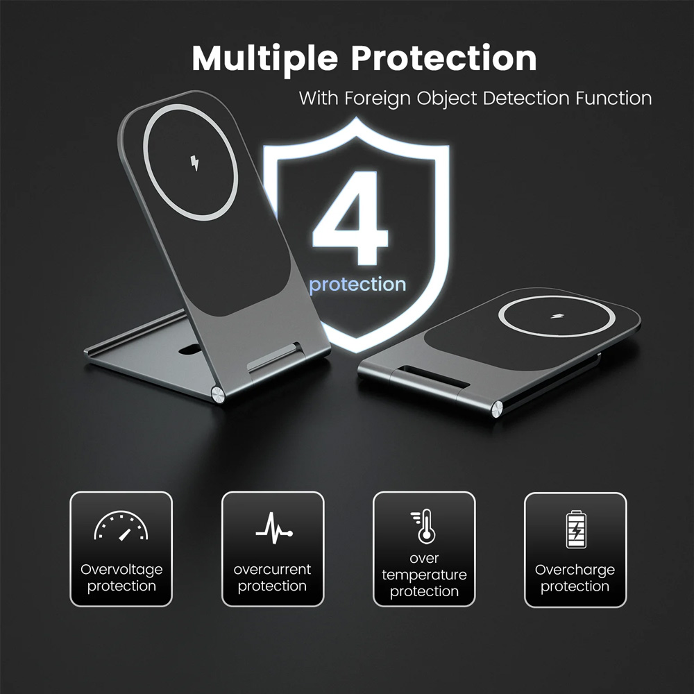Kucni punjac Wireless 15W crni