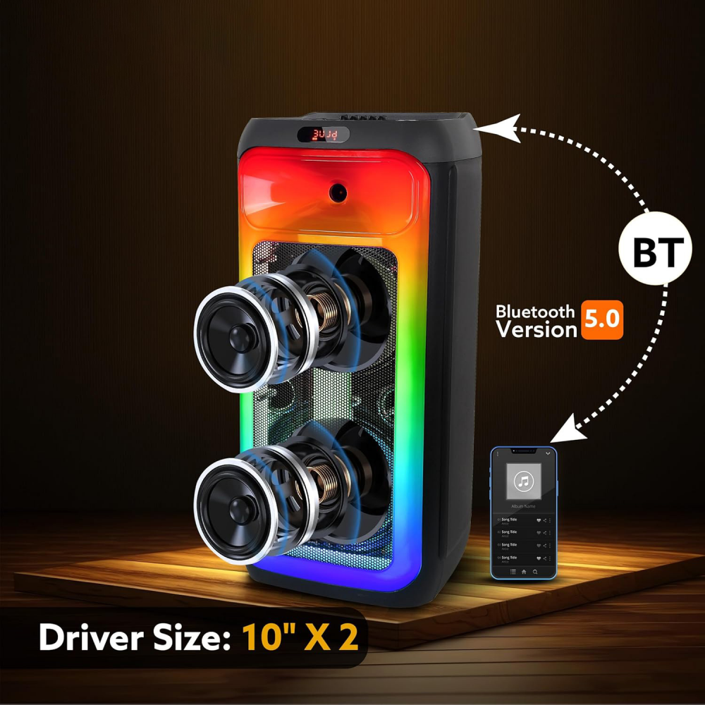 Bluetooth zvucnik JWD DR-1028 RGB
