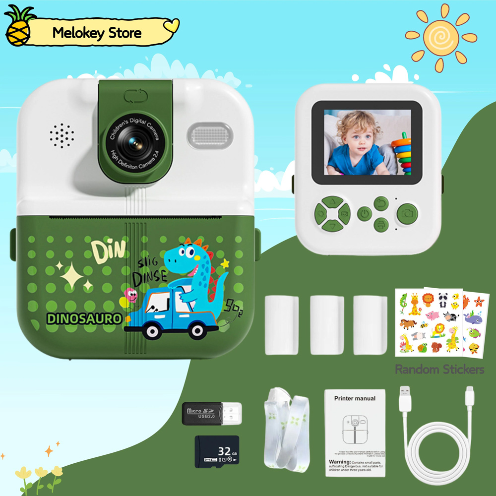 Photo stampac kamera JWD dino zelena