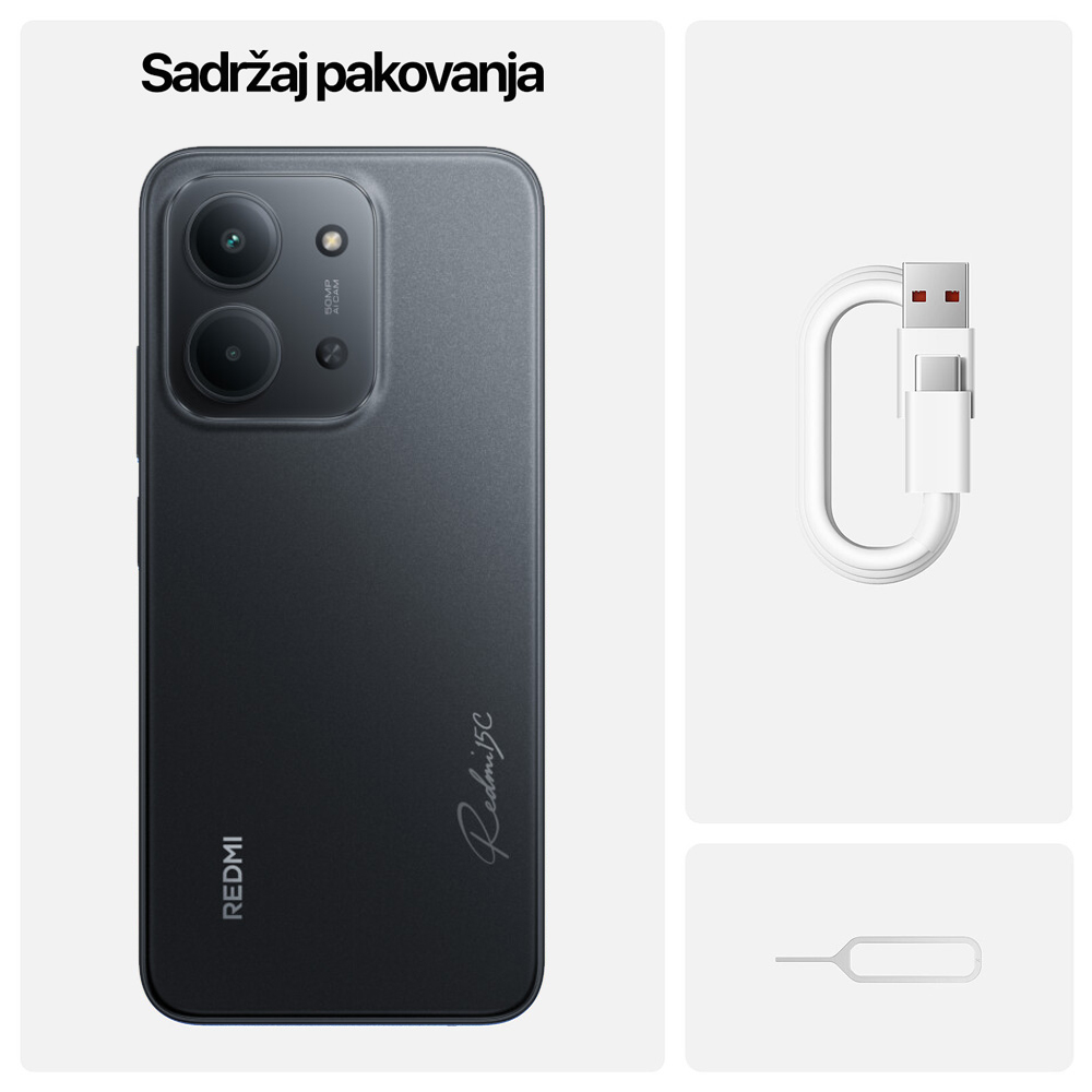 Mobilni telefon Xiaomi Redmi 15C 4GB/256GB crni