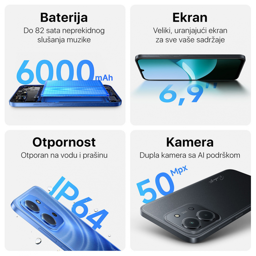 Mobilni telefon Xiaomi Redmi 15C 4GB/256GB zeleni