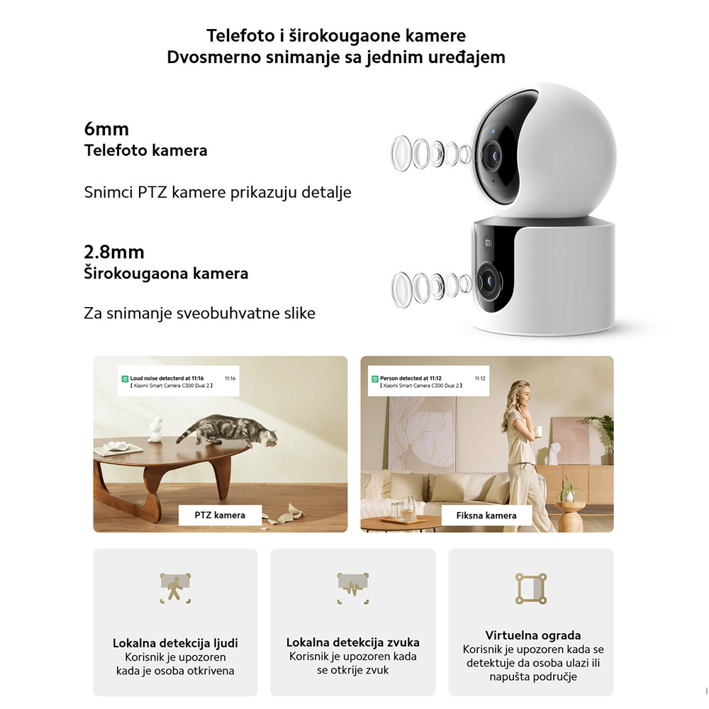 Kucna sigurnosna kamera Xiaomi Mi Smart C300 Dual EU