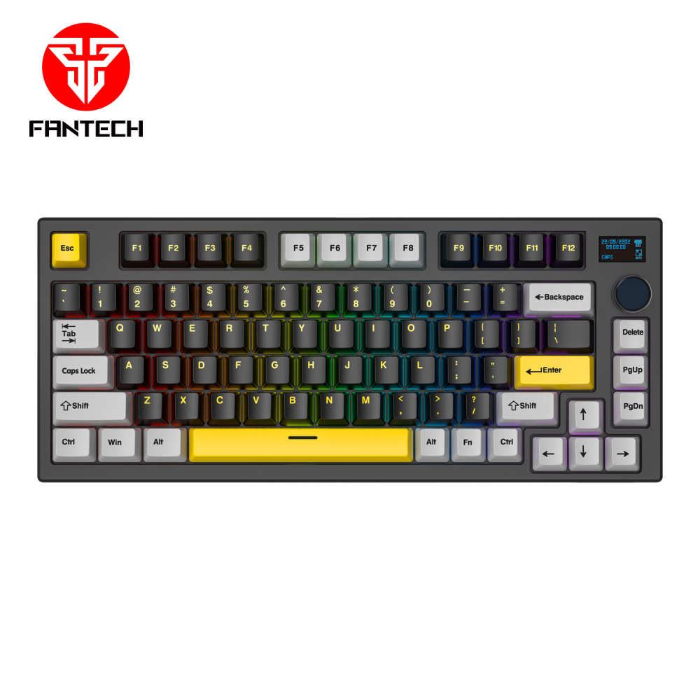 Tastatura Mehanicka Gaming Fantech MK910 RGB Vibe Maxfit 81 Vibrant Utility Wireless (Yellow switch)