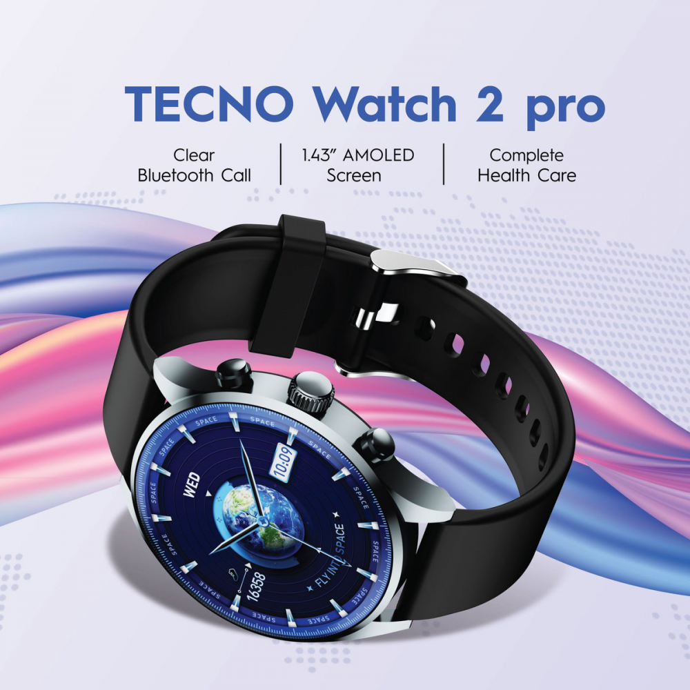 Smart watch Tecno watch Pro 2 tamno sivi