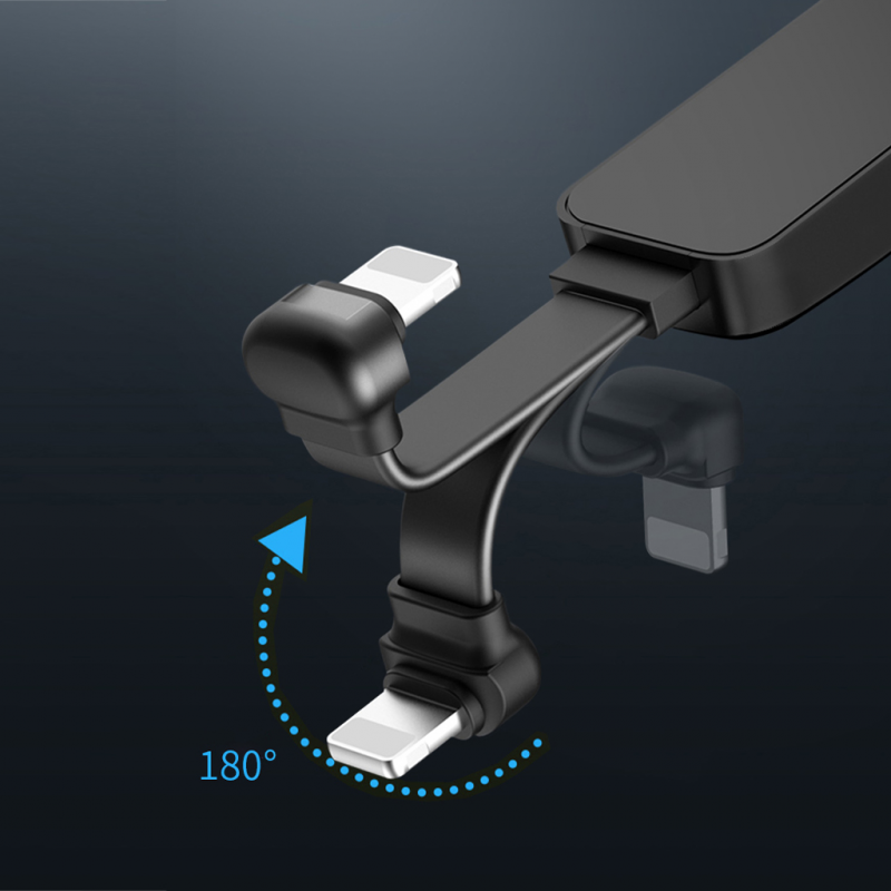 Adapter Wiwu za slusalice i punjenje iPhone lighting crni