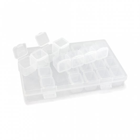 Set kutijica za sitne delove 333-1 28 mesta i kutija transparent