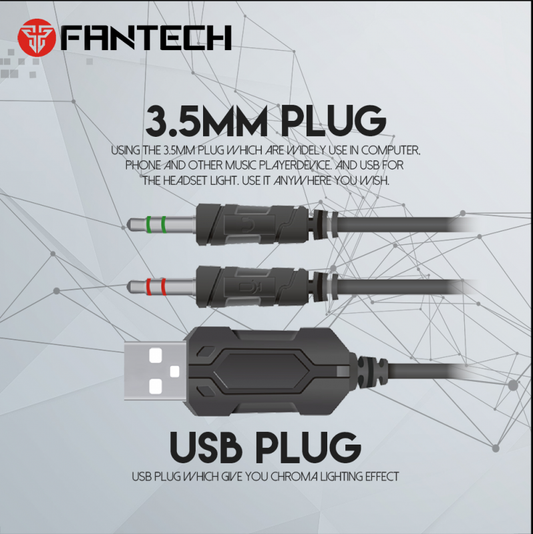 Slusalice Gaming Fantech HG20 Chief II crne