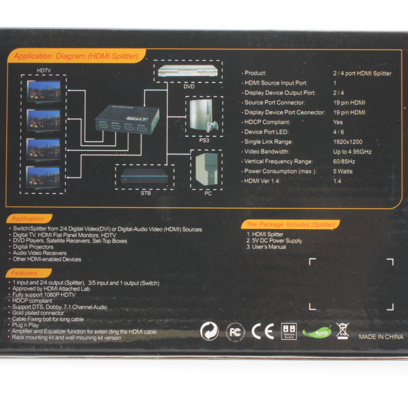 HDMI Spliter 4 porta JWD-H14