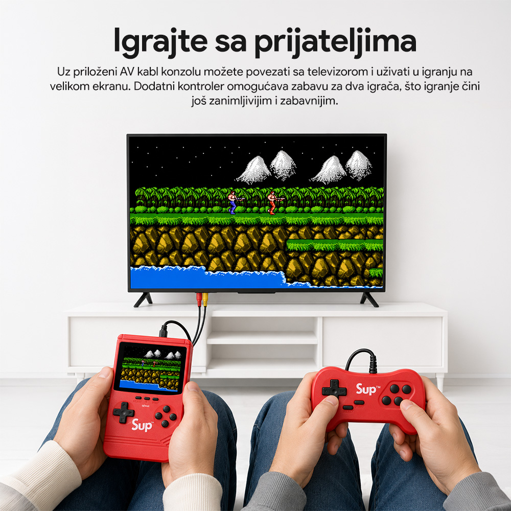 Konzola za igranje Gameboy SUP500 crvena