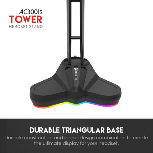 Stalak za slusalice Fantech AC3001S RGB crveni