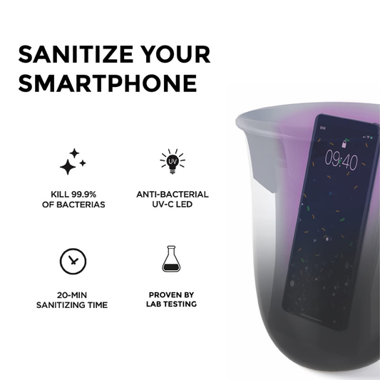 Wireless punjac sa UV zastitom Lexon Oblio LH59N crni