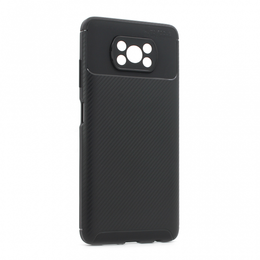 Torbica Defender Carbon za Xiaomi Poco X3/X3 Pro/X3 NFC crna