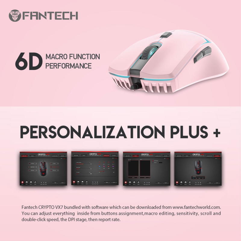 Mis Gaming Fantech VX7 Crypto Sakura