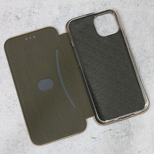 Torbica Teracell Flip Cover za iPhone 13 6.1 zlatna