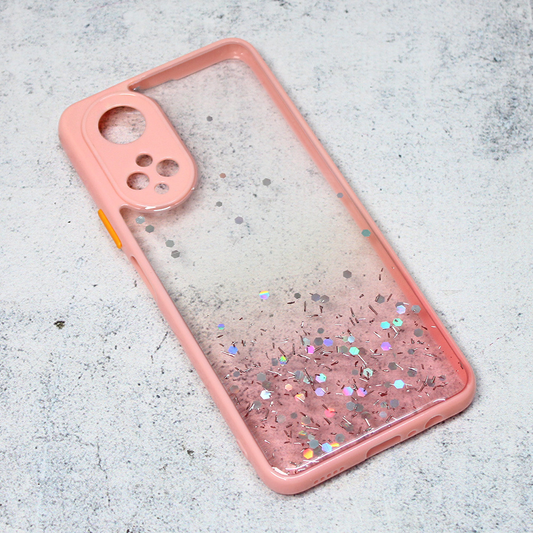 Torbica Frame Glitter za Honor X7 roze