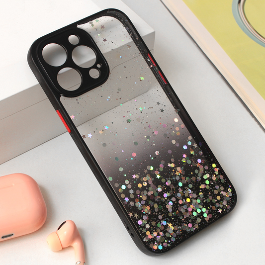 Torbica Frame Glitter za iPhone 14 Pro Max 6.7 crna